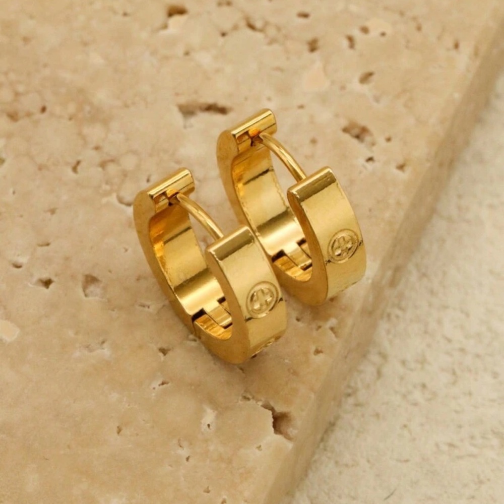 Gold Hoop Earrings - Jewelry Fashion Accessory